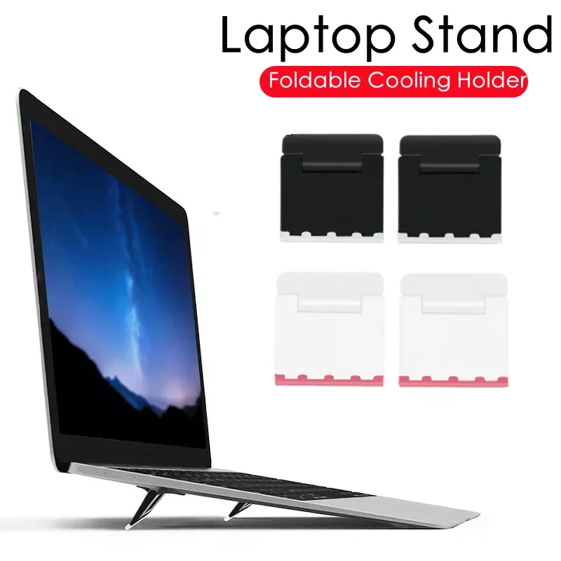 

1 Pair Laptop Stand Mini Portable Cooling Holder Support For Macbook Air Matebook Levono Universal Laptops Stand Bracket Mount