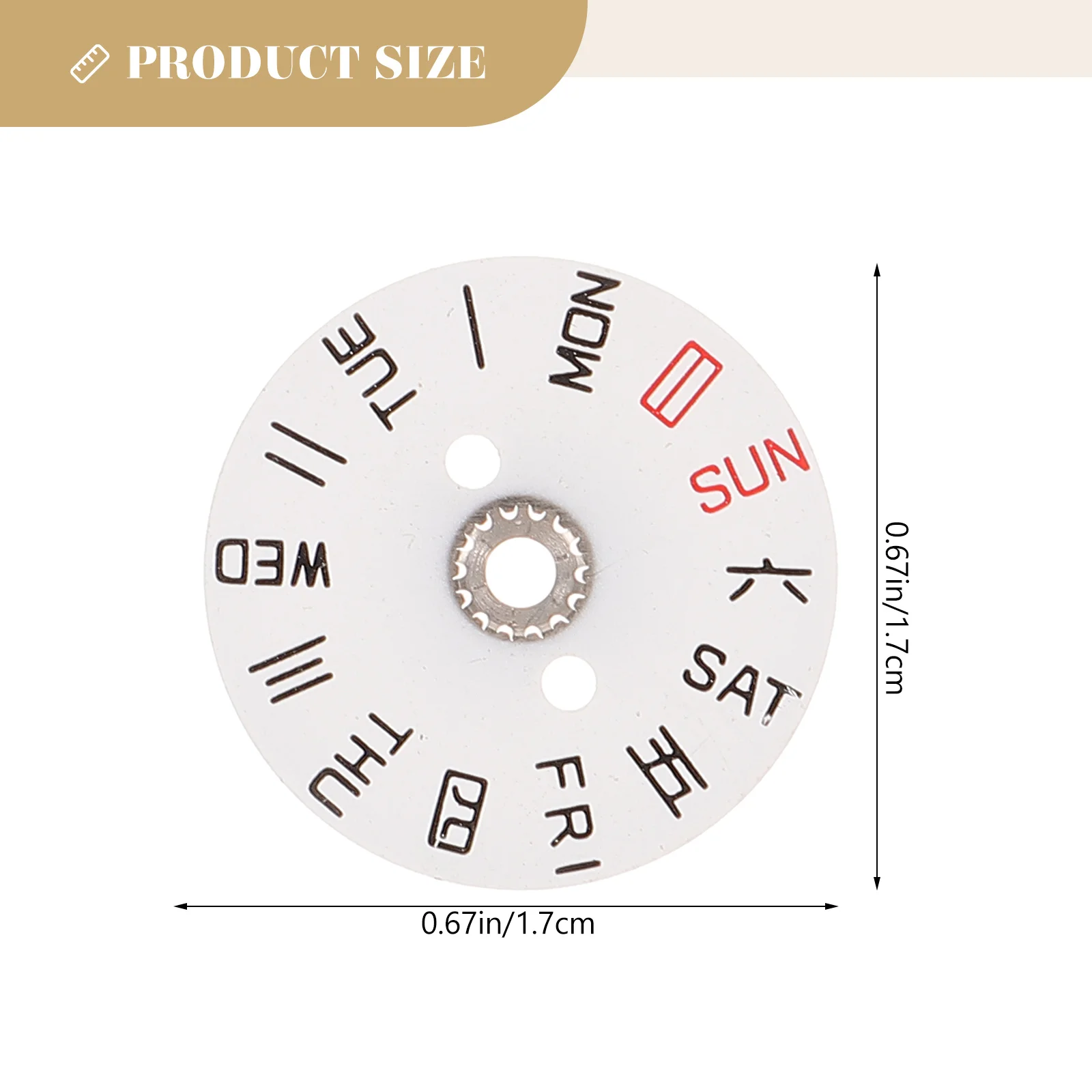 Calendar Disc Movement Watch Replacement Lightweight Week Dial Ring Repair Mechanical