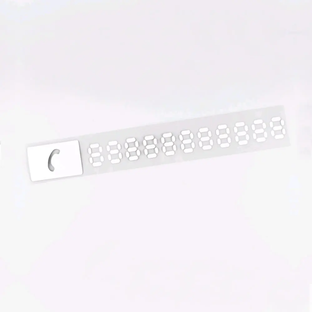 

1 шт. 29*3,5 см светоотражающие временные универсальные наклейки для парковки автомобиля, наклейка с номером автомобиля, внешние аксессуары для автомобиля