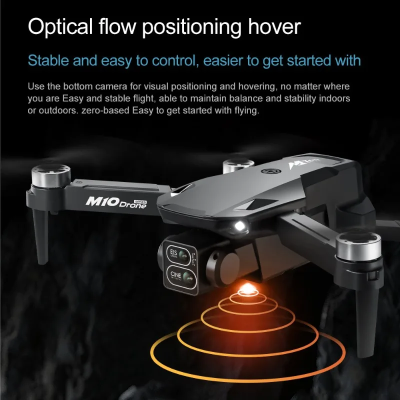 Фото Для Xiaomi M10 Rc Drone 8K Профессиональная HD двойная камера с экраном FPV WIFI Бесщеточный двигатель для предотвращения препятствий Квадрокоптер Игрушки №5