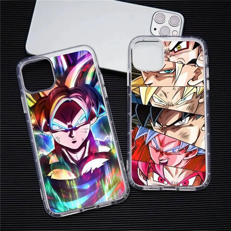 

Dragon Ball Super Z Son Goku Phone Case Transparent For iphone 13 12 11 Pro Max Mini XS Max 8 7 Plus X SE 2020 XR cover