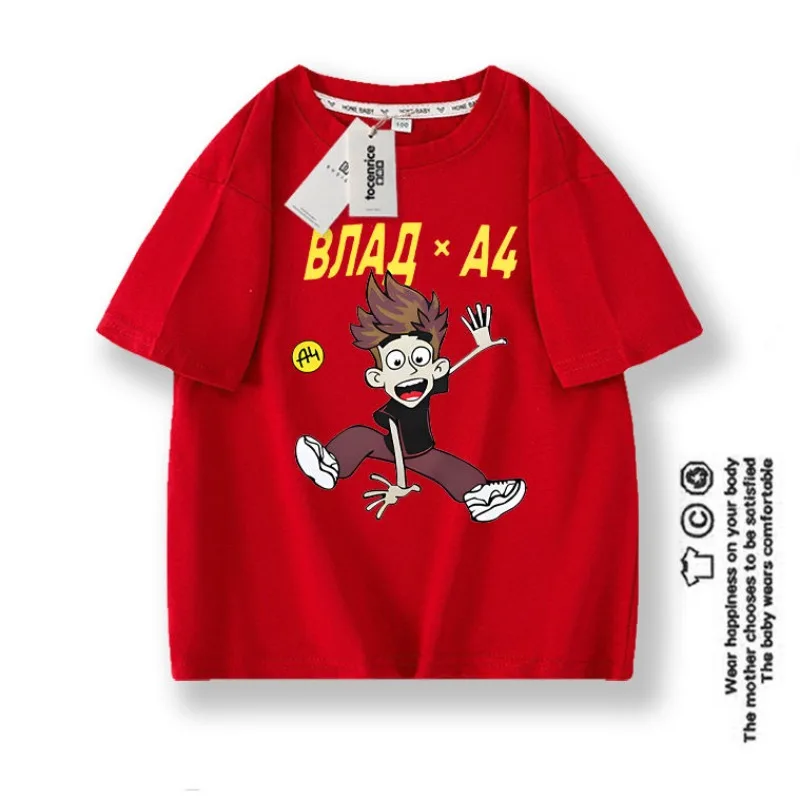 Владимир a4 Влад Бумага Футболки с короткими рукавами для мальчиков Летние
