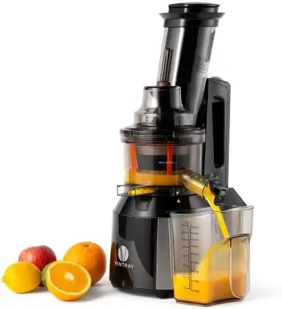 

Juicer Machine, Cold Press Masticating Juice Extractor Maker for Citrus Orange Fruit Vegetable with Quiet Motor & Large Fee