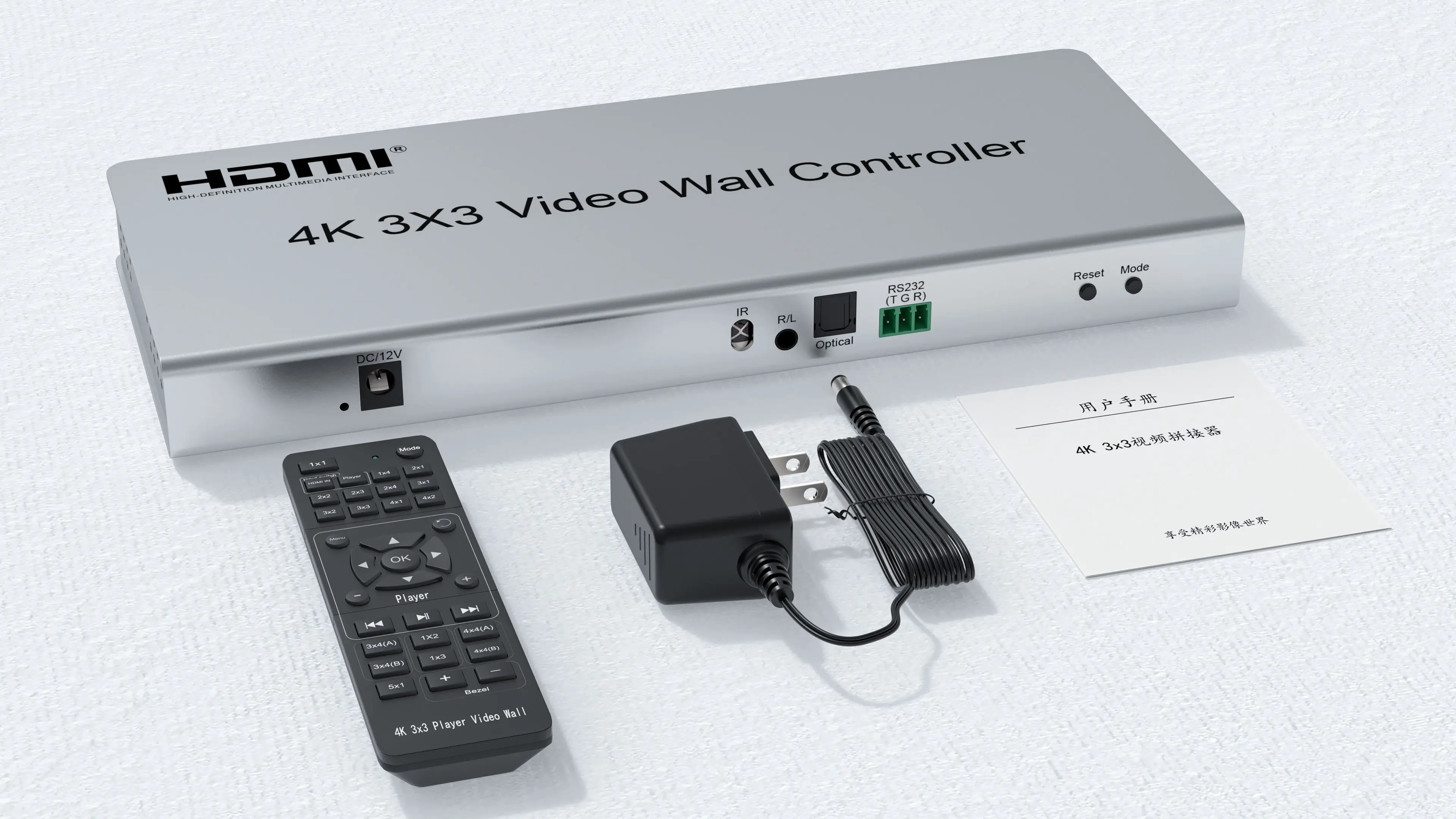 

Контроллер видеостены 4K 3x3 HDMI, настенное соединение видео для телевизора с аудиовыходом 1x6 2x1 6x1 2x3 2x4 9, экран HDMI TV, сшивающий процессор