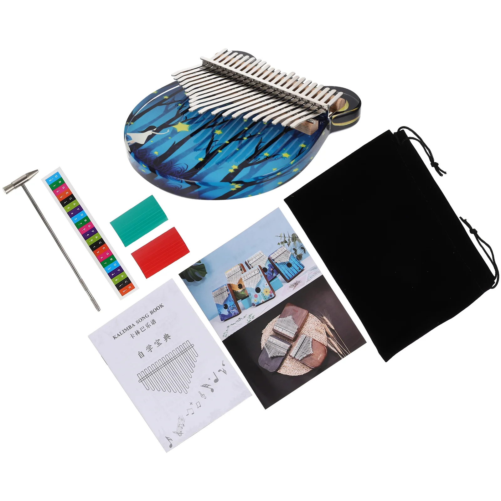 Профессиональное электрическое пианино с кристаллами для большого пальца