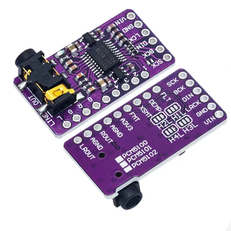 1-10 шт. интерфейс I2S PCM5102A DAC декодер GY-PCM5102 модуль плеера для Raspberry Pi pHAT плата формата
