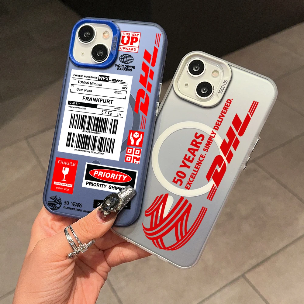 Экспресс-доставка DHL Magsafe Магнитный чехол для телефона IPhone 11 12 13 14 15 16 Pro Max Plus с