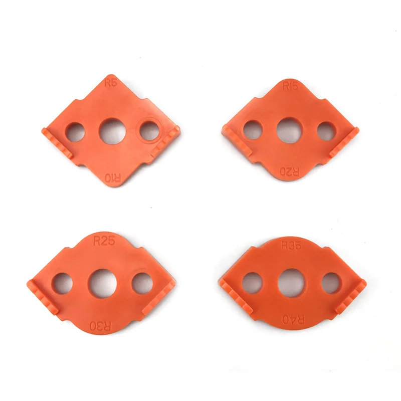 

4Pcs Quick Locator Woodworking Router Corner Radius Templates Jig R5-R40 Woodworking Trimming Machine Wood Router