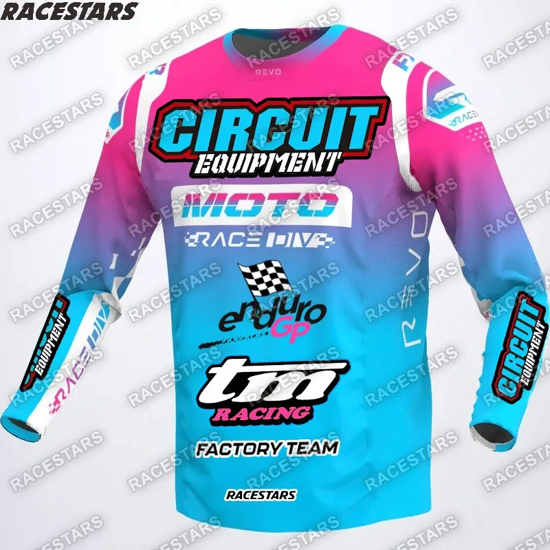 

TM RACING 2023 Motocross Motorcycle MTB Dirt Bike Downhill Mountain Enduro Short Sleeve Cross country Cycling Jersey Breathable