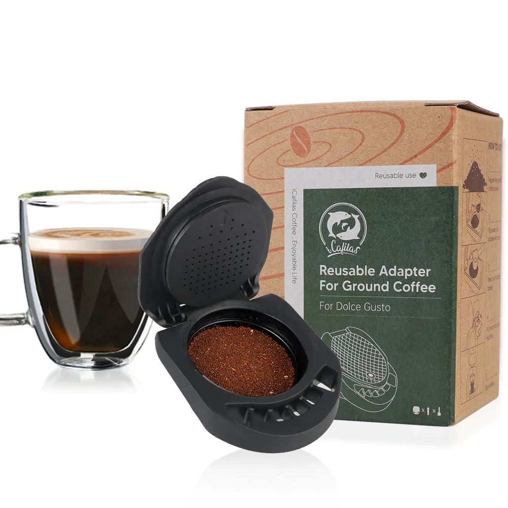 Многоразовый капсульный адаптер для кофейного порошка Dolce Gusto совместимый с Genio