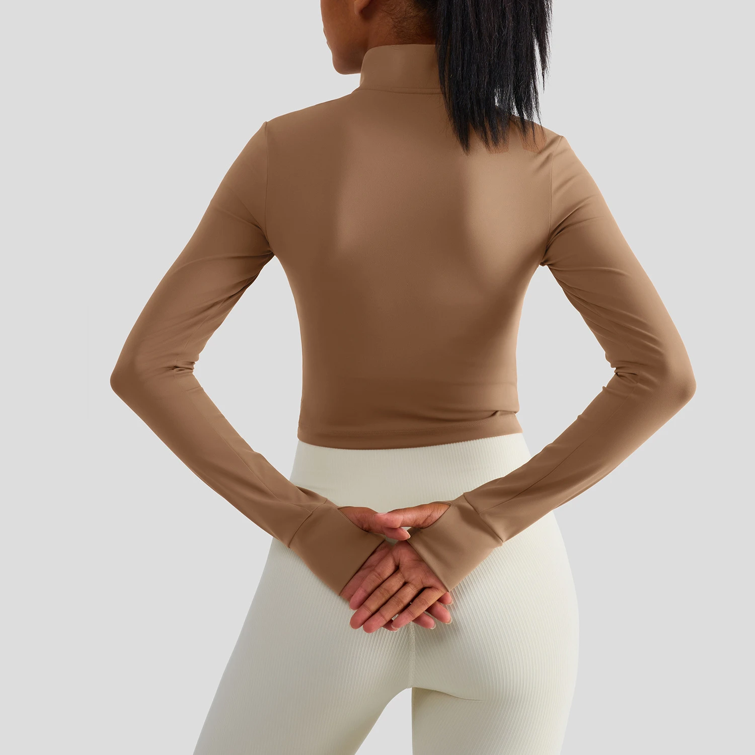 Wyplosz Winter Woman Yoga Top Sportswear Zipper Activewear Fitness Workout Pocket Breathable Quick-drying Self-cultivation Train