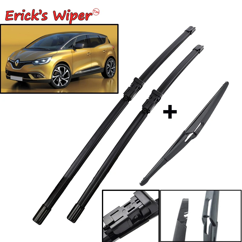 

Комплект передних и задних щеток стеклоочистителя Erick для Renault Scenic 4 2016-2023 лобовое стекло 30 "+ 26" + 12"