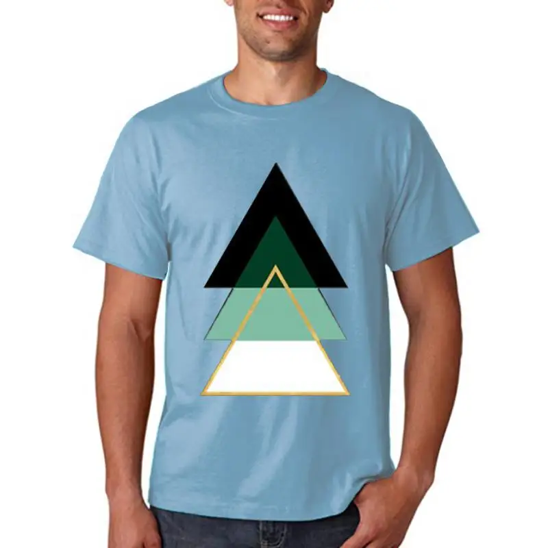 

2022 женская летняя футболка с рисунком, треугольная графическая Рождественская женская футболка Qute, удобный топ с геометрическим рисунком дерева для девушек