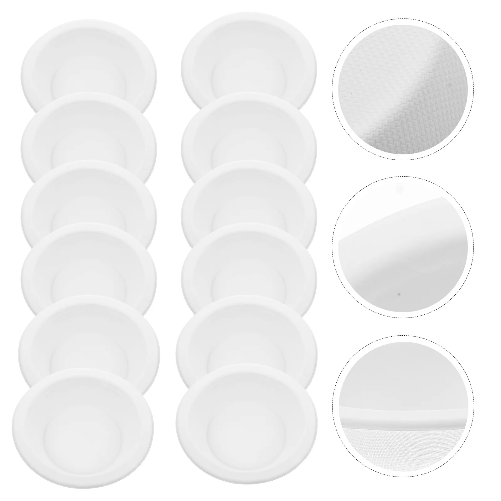 

20 Pcs Pet Paper Bowl Practical Cat Bowls Ceramic Water Dog Disposable Food Convenient Multi-function Pets Holders Supplies