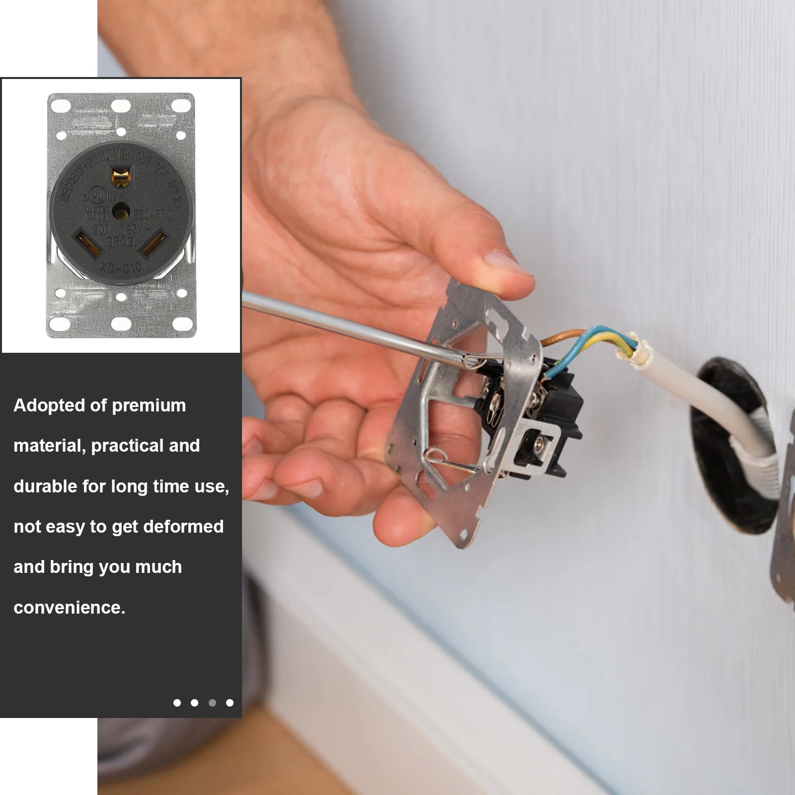 Розетка для прицепа сменный адаптер путешествий розетка автофургона ABS