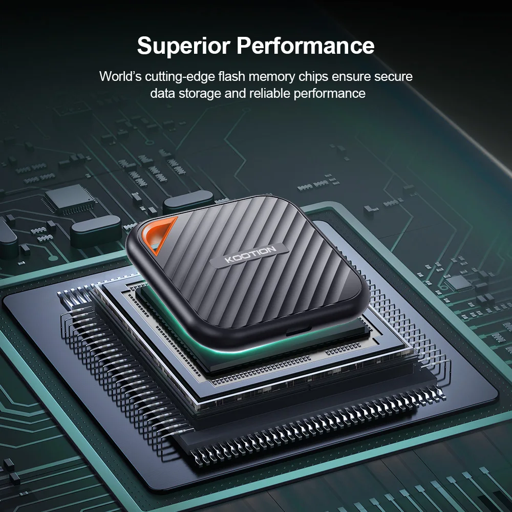 KOOTION X6Max Портативный твердотельный накопитель 1 ТБ 512 ГБ USB-C PSSD USB 3.2 Внешний Gen 2x2 для