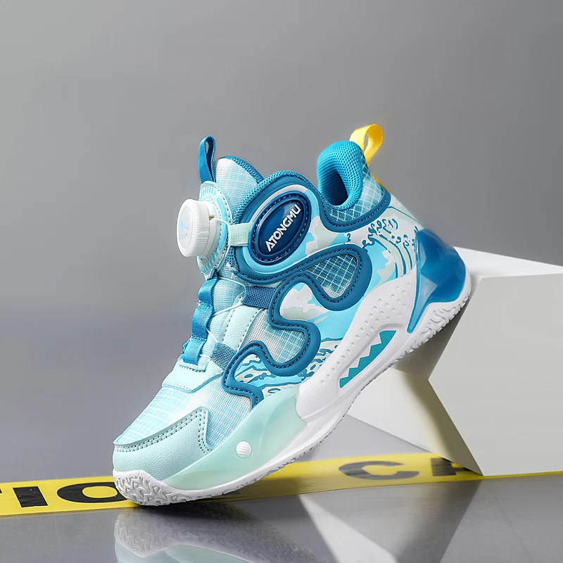 

Новинка 2023, обувь для подростков для мальчиков, Детские кроссовки с быстрой шнуровкой, нескользящая детская спортивная обувь для мальчиков, детская обувь для студентов