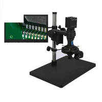 3d 16mp industry h d m i pcb pcba smt fpc 160x video microscope with 13 inch lcd monitor screen
