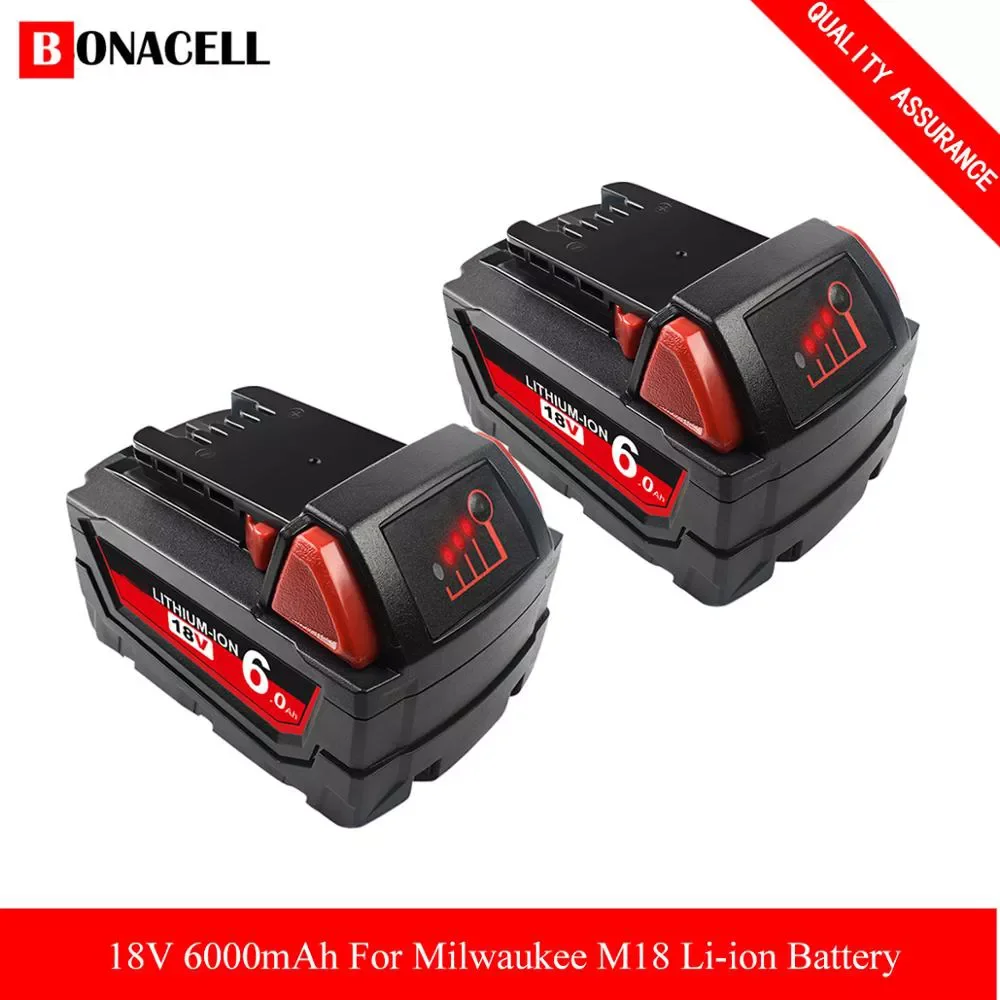

For Milwaukee M18 9.0/6.0Ah 18V M18 Power Tools Rechargeable Li-ion Battery Replacement 48-11-1815 48-11-1850 48-11-1840 Z50