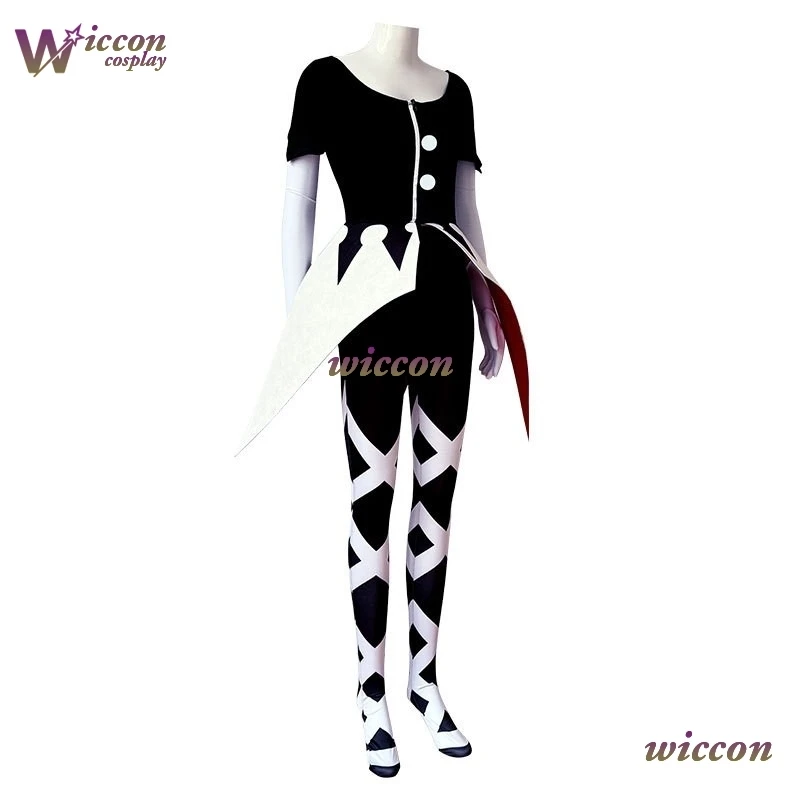 Фото YUm HazZbin Carmilla Carmine Косплей Костюм Аниме Отель Carmilla Косплей Униформа Демон Хэллоуин Вечеринка Женский Необычный Костюм Парик №3