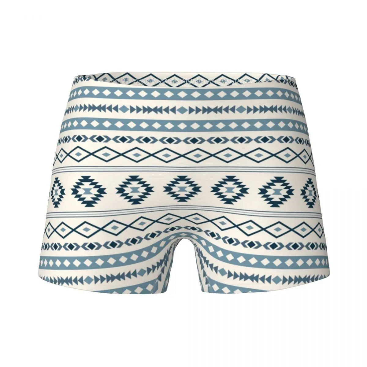 Bohemian Pattern Children's Girl Underwear Kids Boxer Shorts Cotton Teenagers Panties Aztec Blues Cream Mixed Motifs Underpants