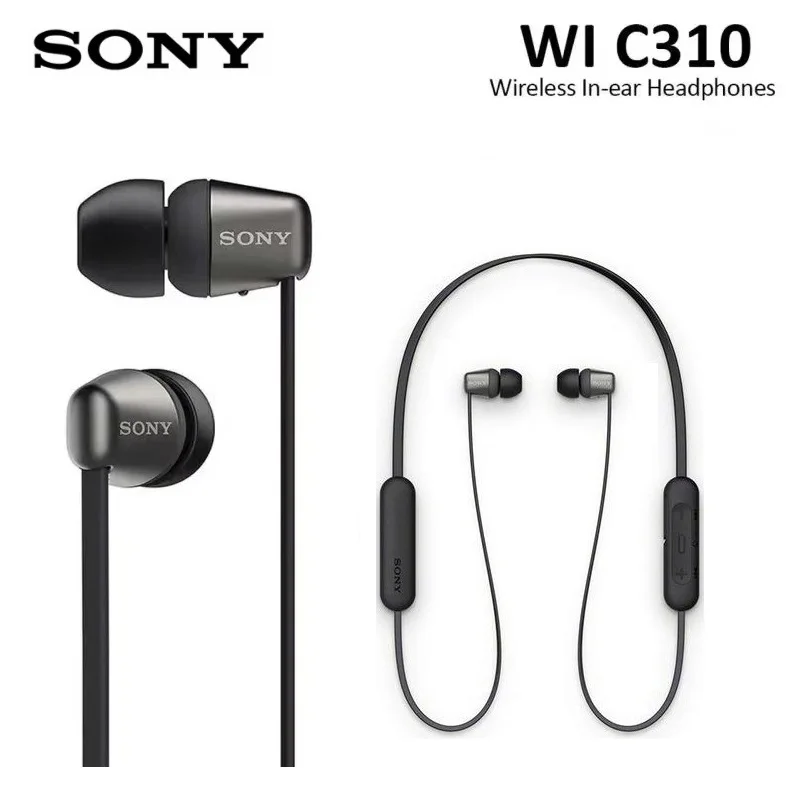 

Original SONY WI-C310 Wireless In-ear Stereo Earphones Bluetooth 5.0 Sport Earbuds Magnetic Headset Handsfree with Micphone