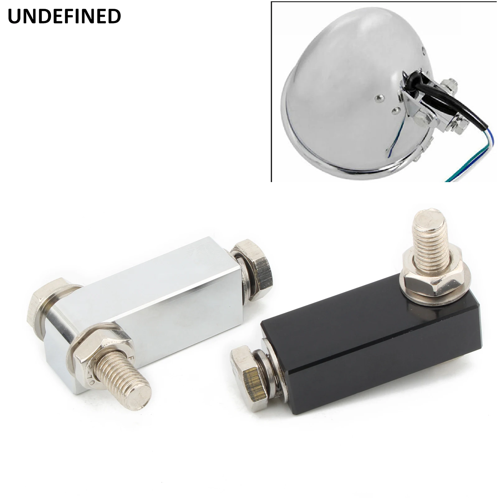 

Motorcycle Headlight Mount Block Bracket Head Light Extension Mount For Harley Softail Breakout FXST Rocker C Dyna Wide Glide