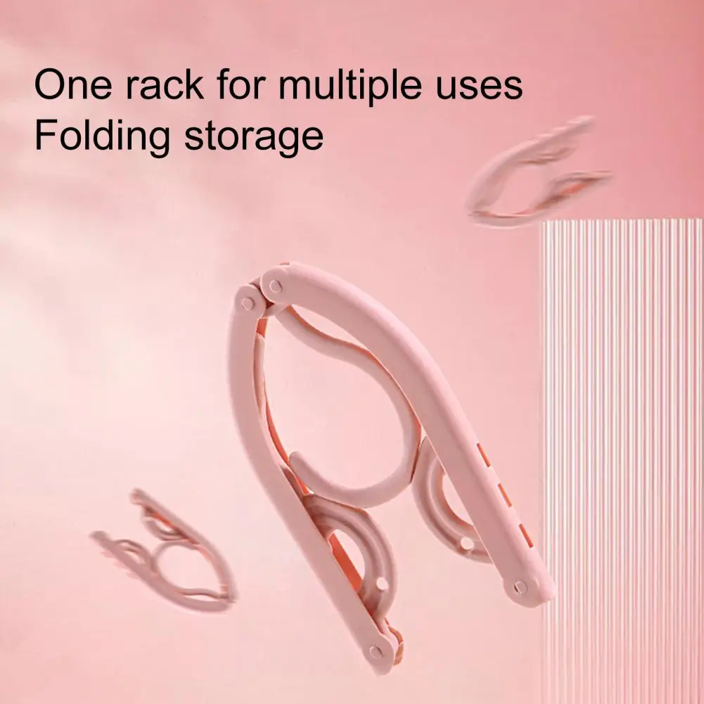 

Useful Clothes Hanger Compact Space Saving Garment Hanger Windproof Non-sliding Coats Hanger for Outdoor Clothing Hook