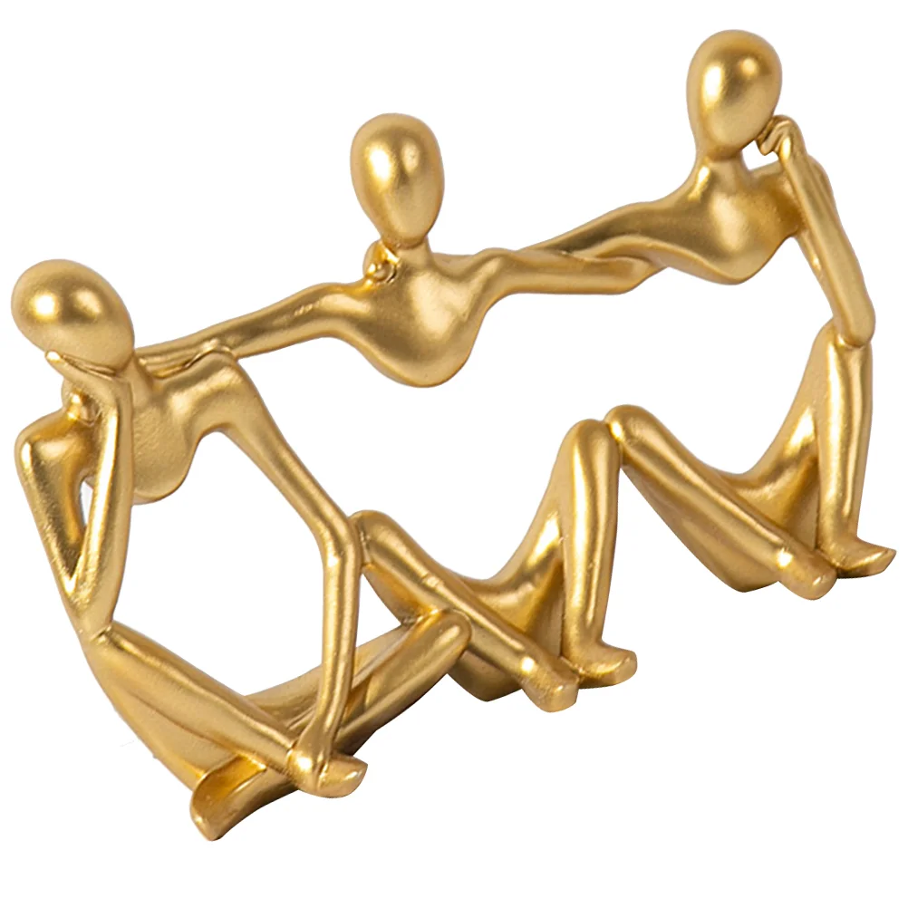 

Household Thinker Statue Exquisite Abstract Resin Craft Thinker Sculpture Resin Figurine Decor