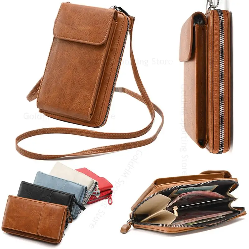 

Crossbody Lanyard Phone Pouch For Huawei Mate 40 Pro 40E 40RS 40 Pro Plus 30E 20X 5G Zipper Wallet Leather Case Phone Bag Holder