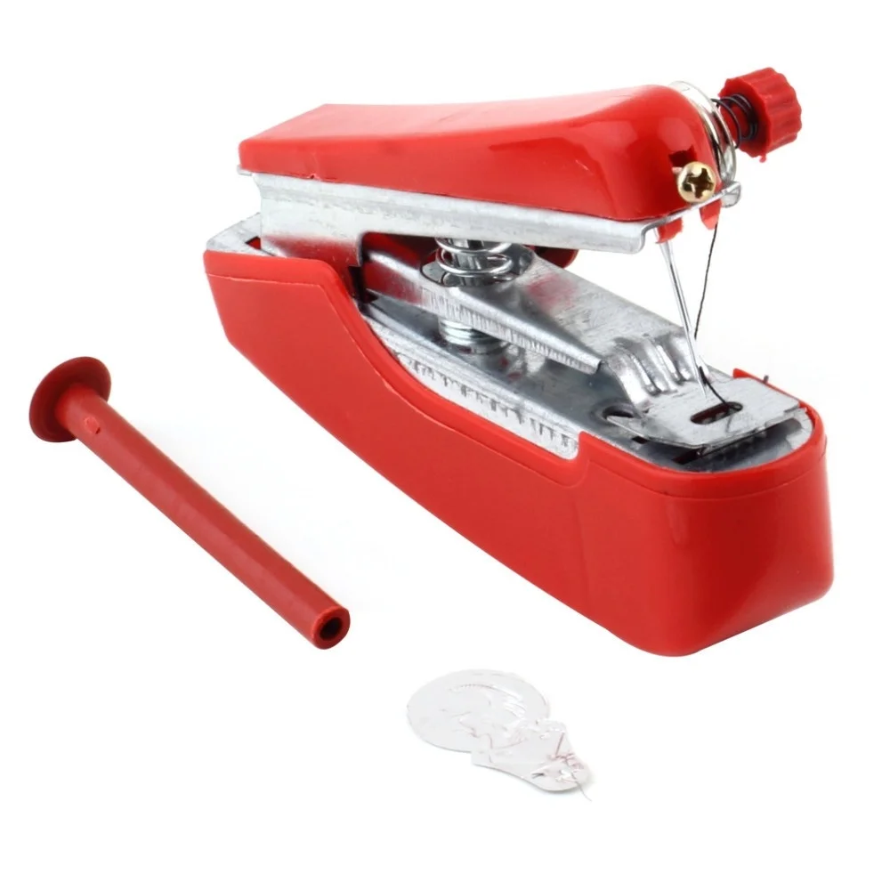 

1pcs Hot Selling Useful Portable Needlework Cordless Mini Hand-Held Clothes Fabrics Sewing Machine TP-Hot