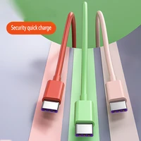 usb type c cable 5a fast charge phone charger accessories liquid silicone wire cord for xiaomi huawei oppo vivo usb c cable