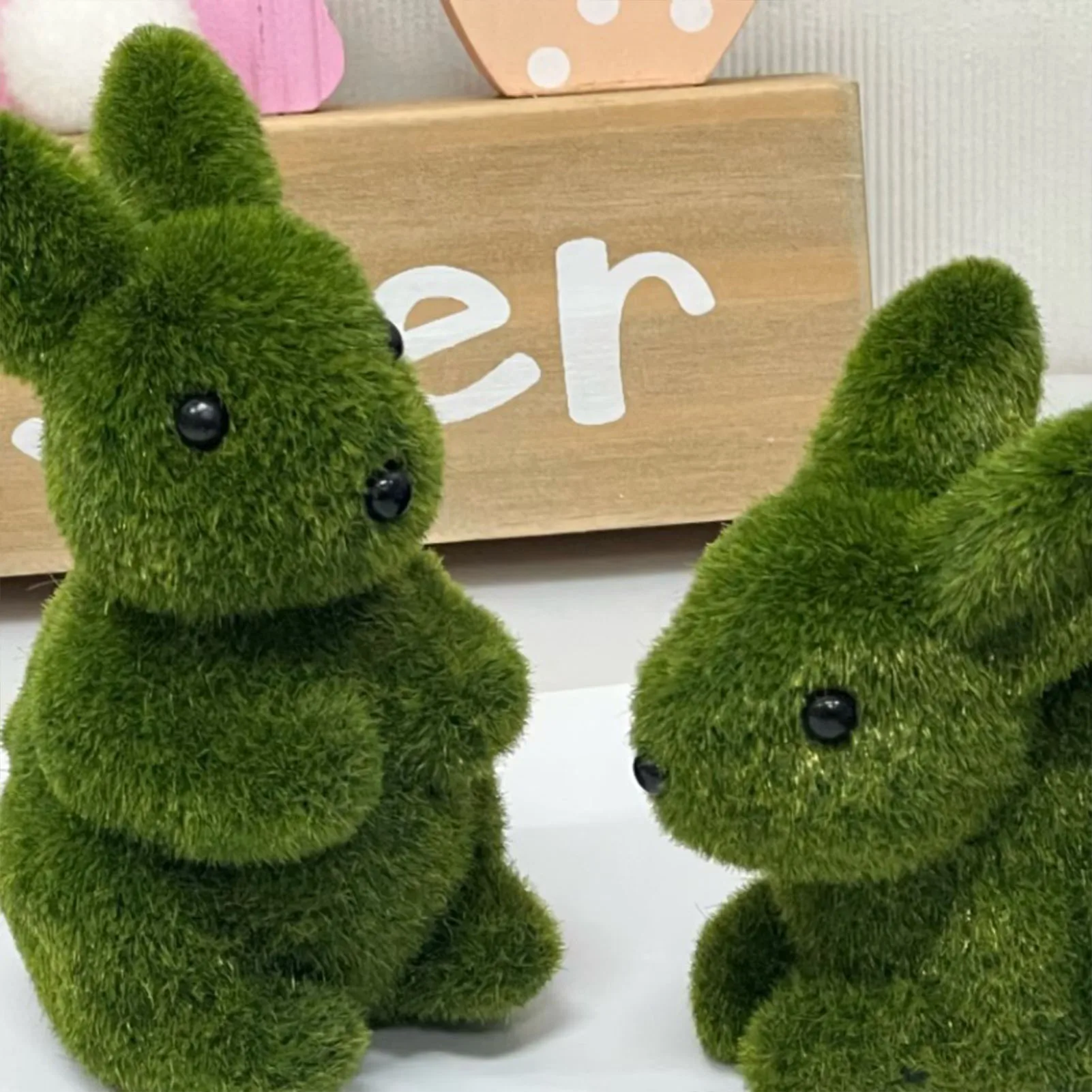 Полимерный кролик Mossy игрушка в виде животного милый ручной работы с