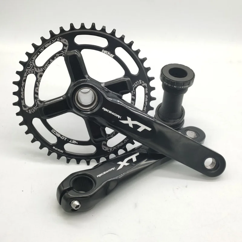 RACEWORK XT Велосипедный шатун Mtb 104BCD 32/34/36/38T Шатуны звездочки 170/175 мм для SHIMANO Hollow Integrated