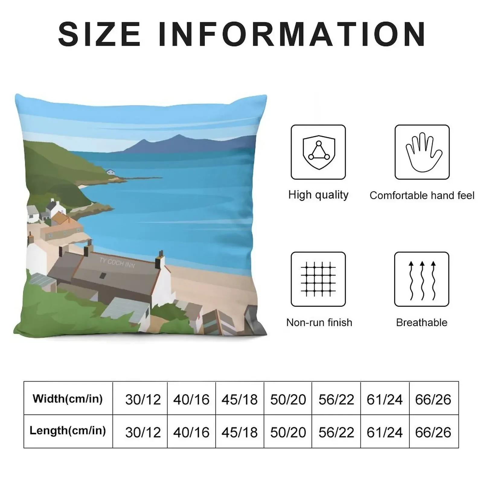 Morfa Ne Fisk Llyn Peninsula - Северная Уэльс Декоративная подушка на заказ Фото декоративная
