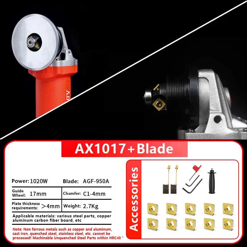 

Серия AX10 многофункциональная электрическая портативная машина для снятия фаски металлическая форма внутреннее отверстие триммер 45 ° прямой кромкострогальный инструмент
