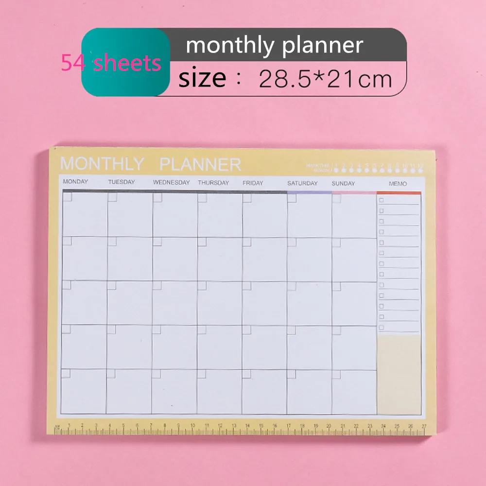 

2020 2021 A4 Notebook Kawaii Daily Weekly Monthly Yearly Calendar Planner Agenda Schedule Organizer Journal Book Stationary