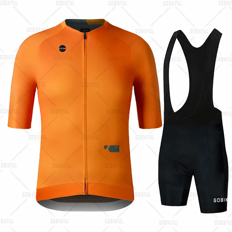 Новинка велосипедный костюм Gobikful летняя мужская одежда для велоспорта с