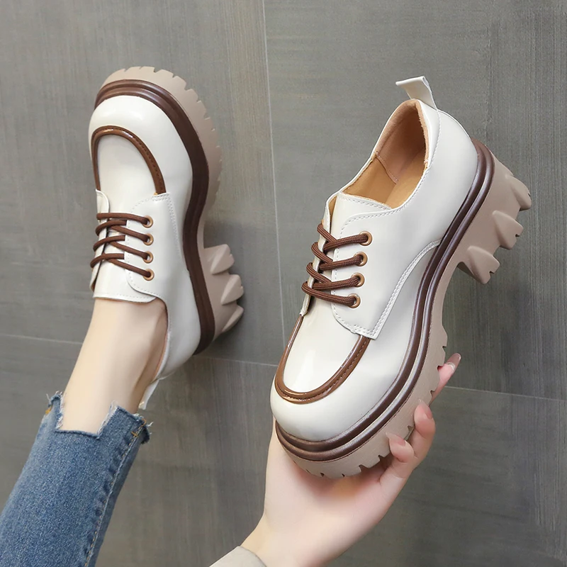 

Shoes Slip-on Loafers Summer Women's Sneakers 2022 Platform New Fashion Casual Thick Sole Colorful Round Toe Autumn PU Mixed Col