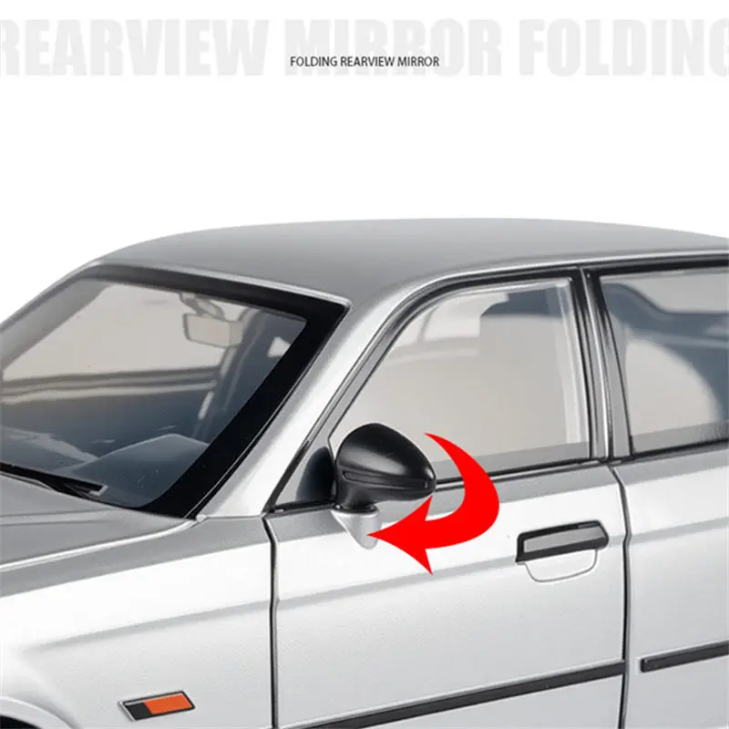 Фото Масштабная модель спортивного автомобиля BMW M5 E34 1989 года (1:24), литая из металла, классическая, с имитацией звука и света, игрушка для детей, подарок №4
