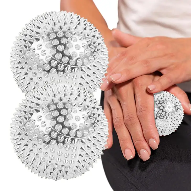 

Hand Pressing Ball Spiked Massager Magnetic Acupoint Massaging Ball 1 Pair Round Squeeze Balls With Dense Spines For Kids &