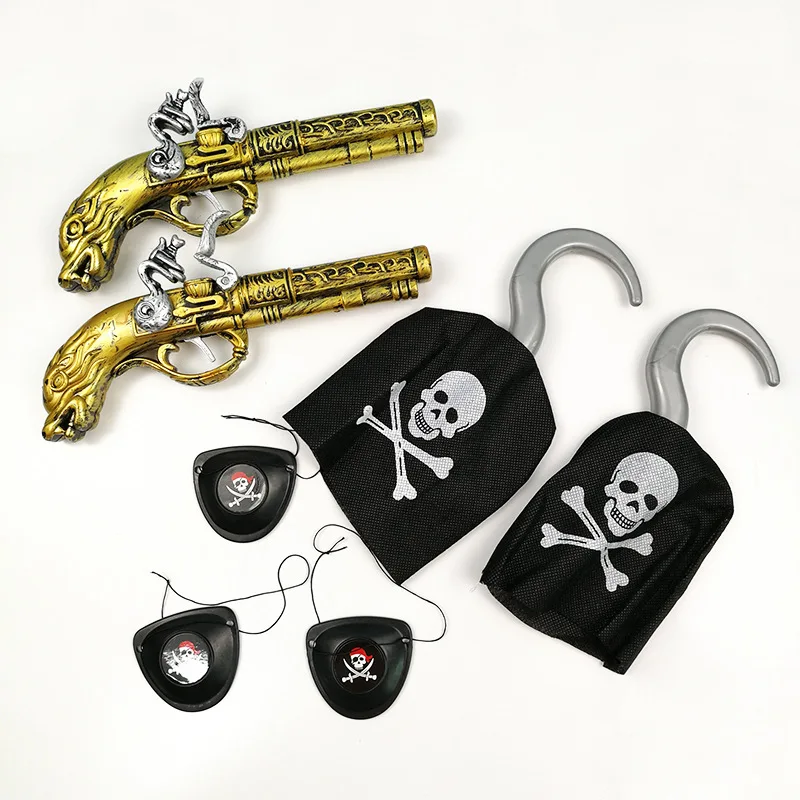 

Pirate Accessories for Kids Halloween Caribbean Costume for Boys Girls Buccaneer Dress Up Cosplay Stage Props Photographic Props
