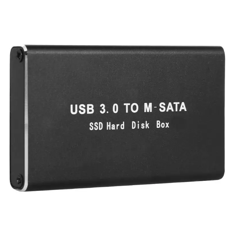 Чехол для жесткого диска SSD с USB 3 0 на mSATA чехол hd Внешний из алюминиевого сплава