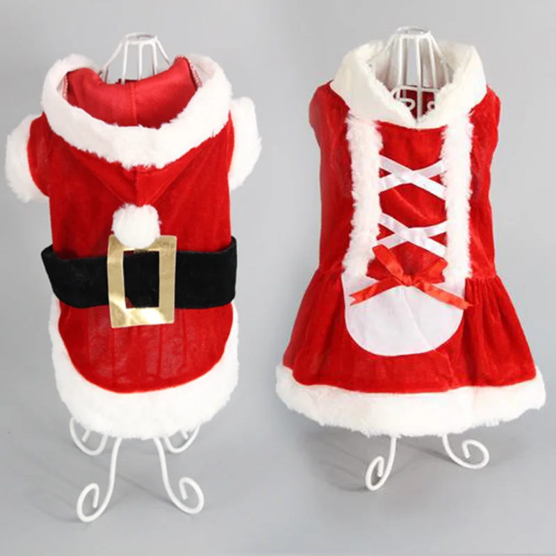 

Pet Dog Christmas Transformation Into Santa Claus Clothes Classic Dog Pet Christmas Coat