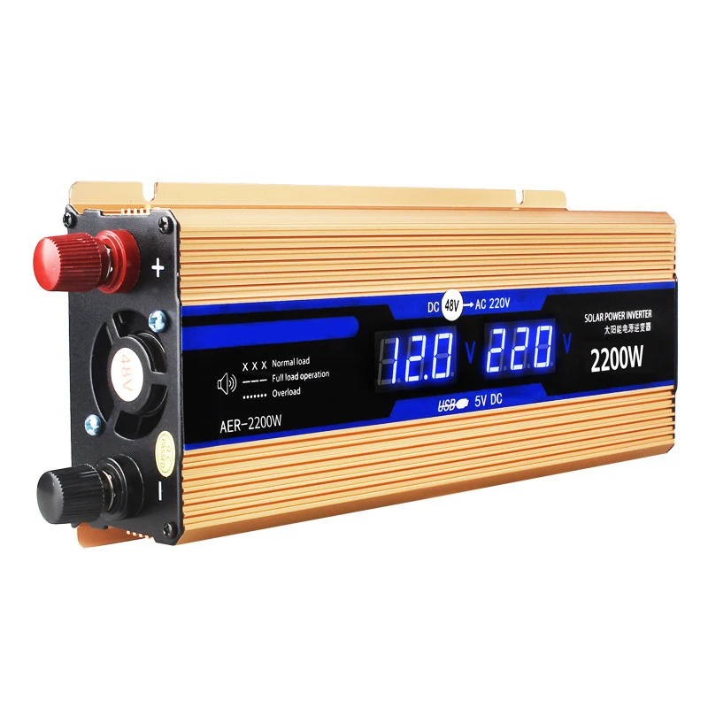 

Car Power Inverter 12V to220V 2200W Converter for Home Power Phone Charger Laptop Charging Emergency Power