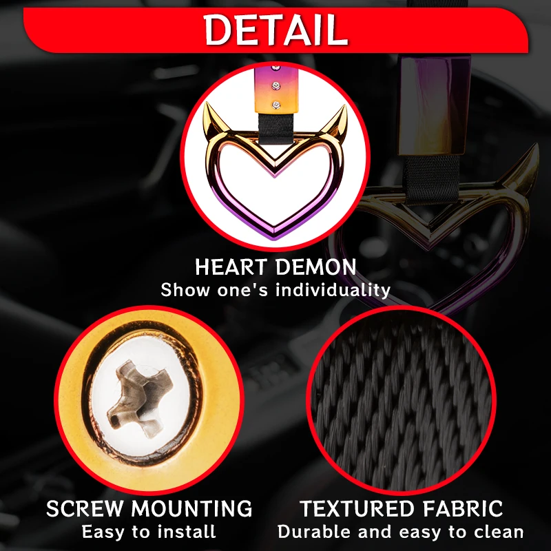 1 шт. JDM поезд автобус ручка ремешок Tsurikawa кольцо сердце Стайлинг Drift Charm авто