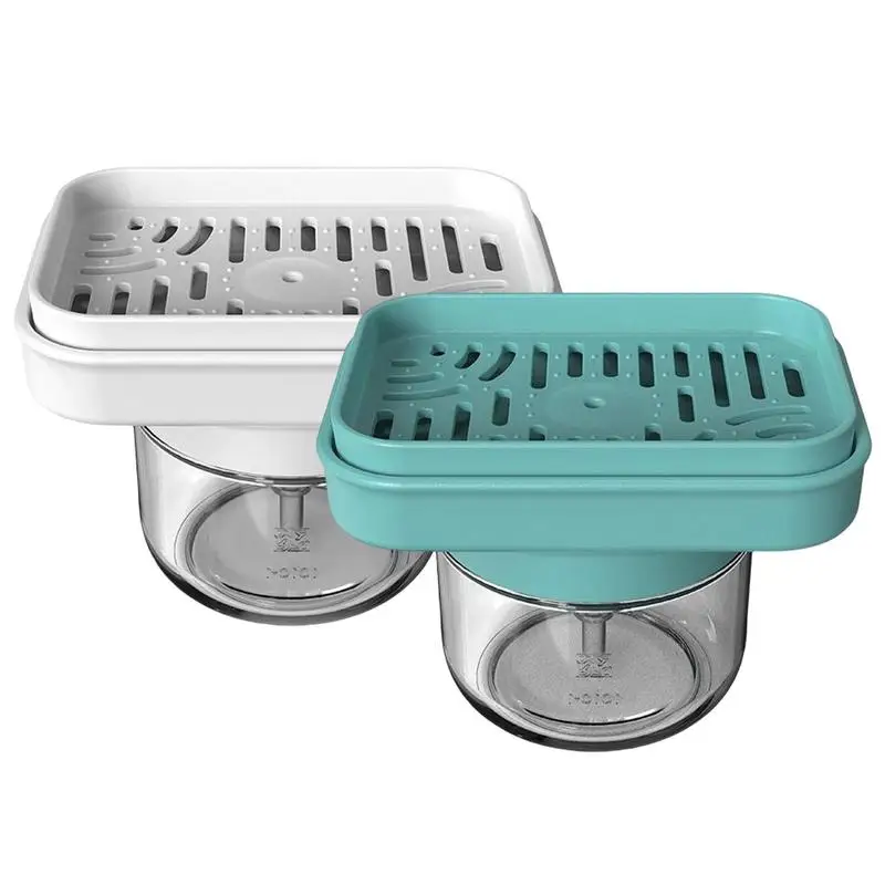 

Manual Press Liquid Soap Dispenser With Sponge Holder Cleaning Liquid Pump Dispenser Container Home Bathroom Kitchen Accessories