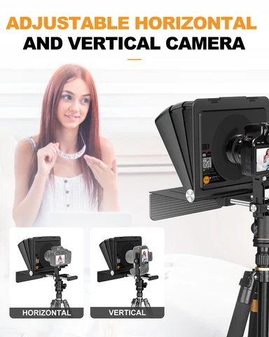 LENSGO TC7 II портативный телесуфлер 7,9 дюйма складной телефон/планшет устройство для чтения телефонных камер DSLR запись интервью