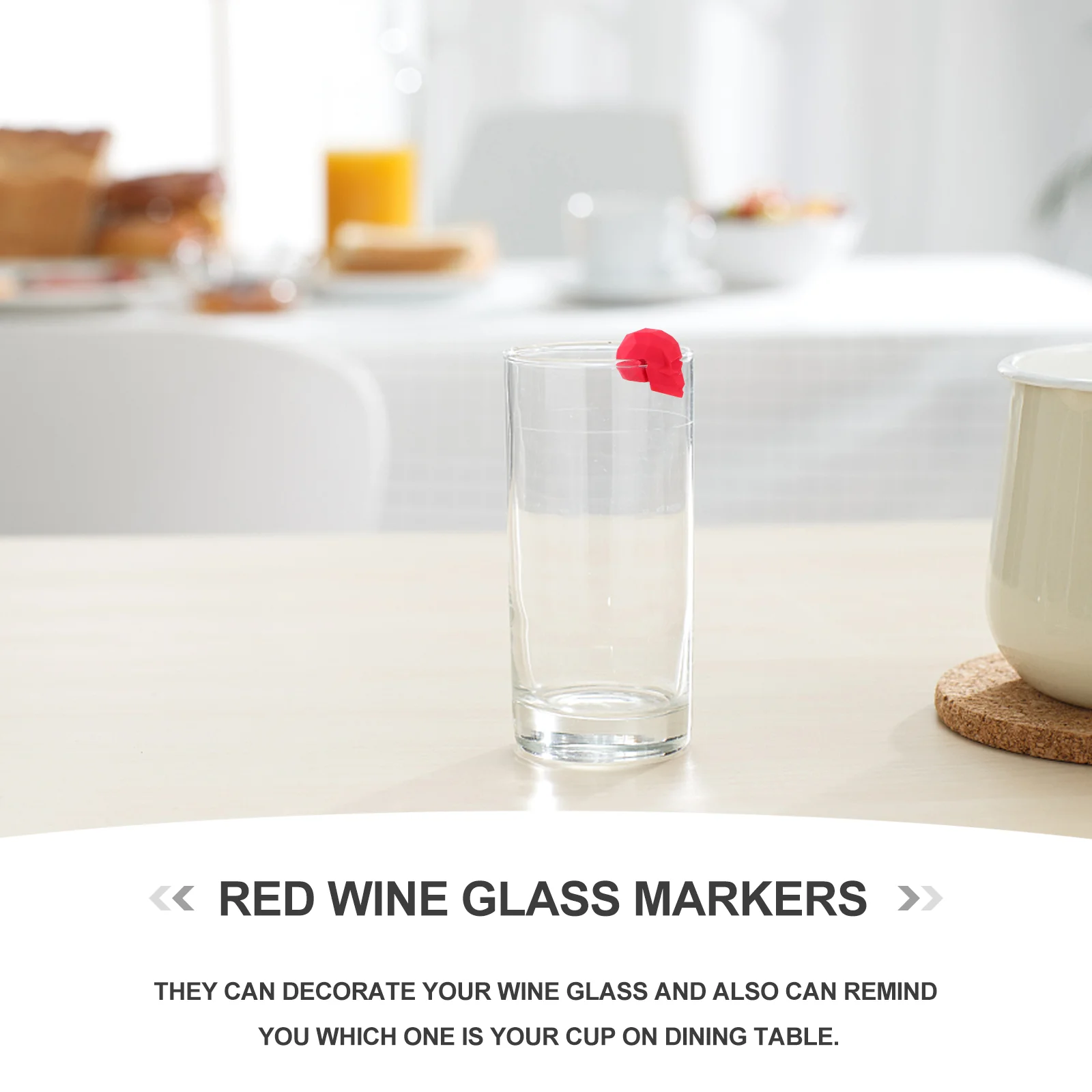 6 шт. бирки для бутылок маркеры коктейльного стекла очков идентификаторы