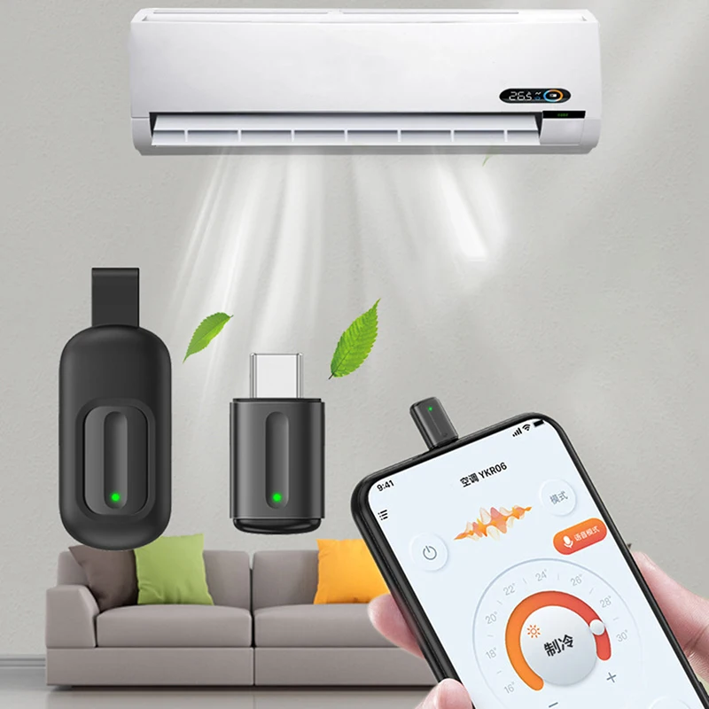 

1Pc Mini Universal IR Remote Controller Adapter USB Type C Smartphone Infrared Wireless Smart Home Remote Control